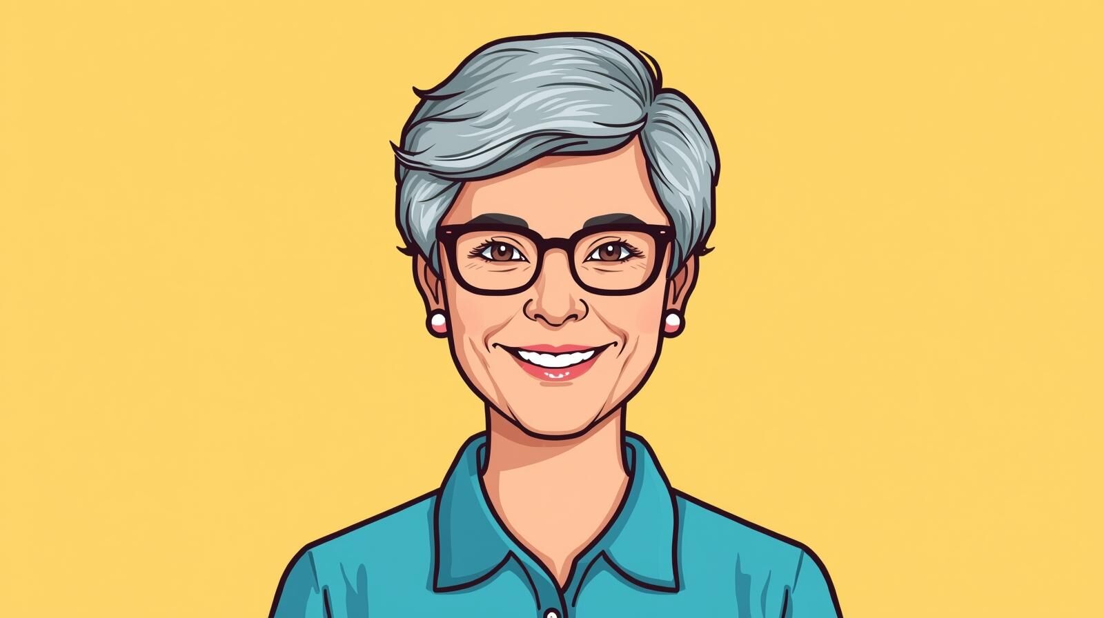 Illustrated portrait of Diane, Senior Early Years Practitioner