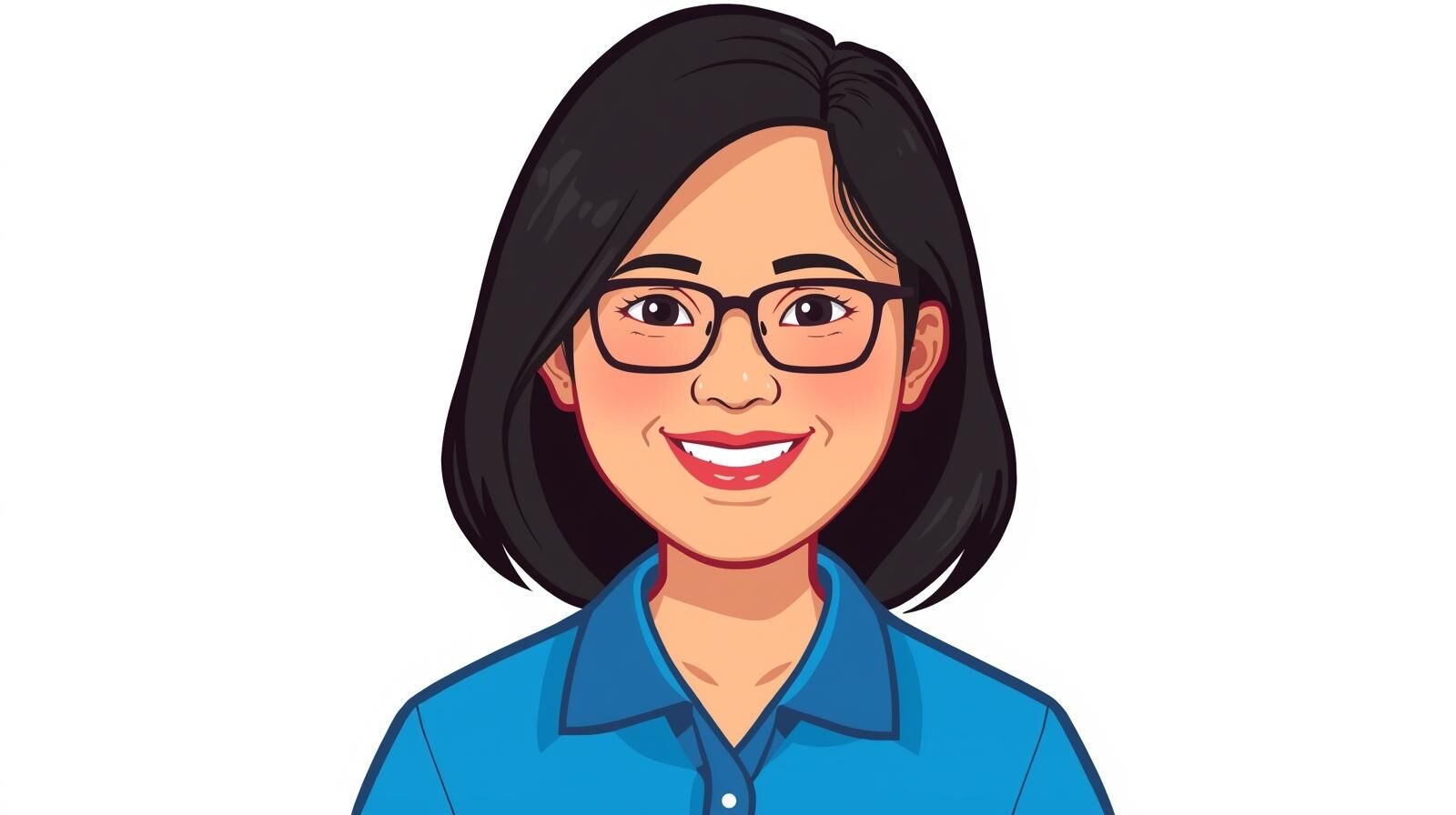 Illustrated portrait of Karen, SENCO and Early Years Practitioner