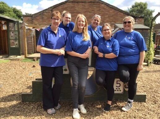 The Great Doddington Village Preschool team photographed together