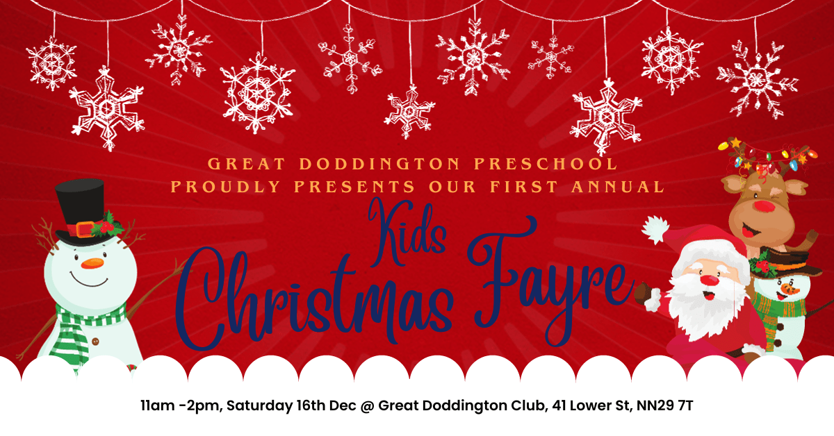 Poster for the preschool's winter fair
